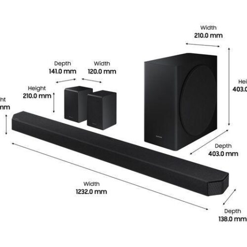 SAMSUNG HW-Q950T/XU 9.1.4 Wireless Sound Bar with Dolby Atmos & Amazon Alexa